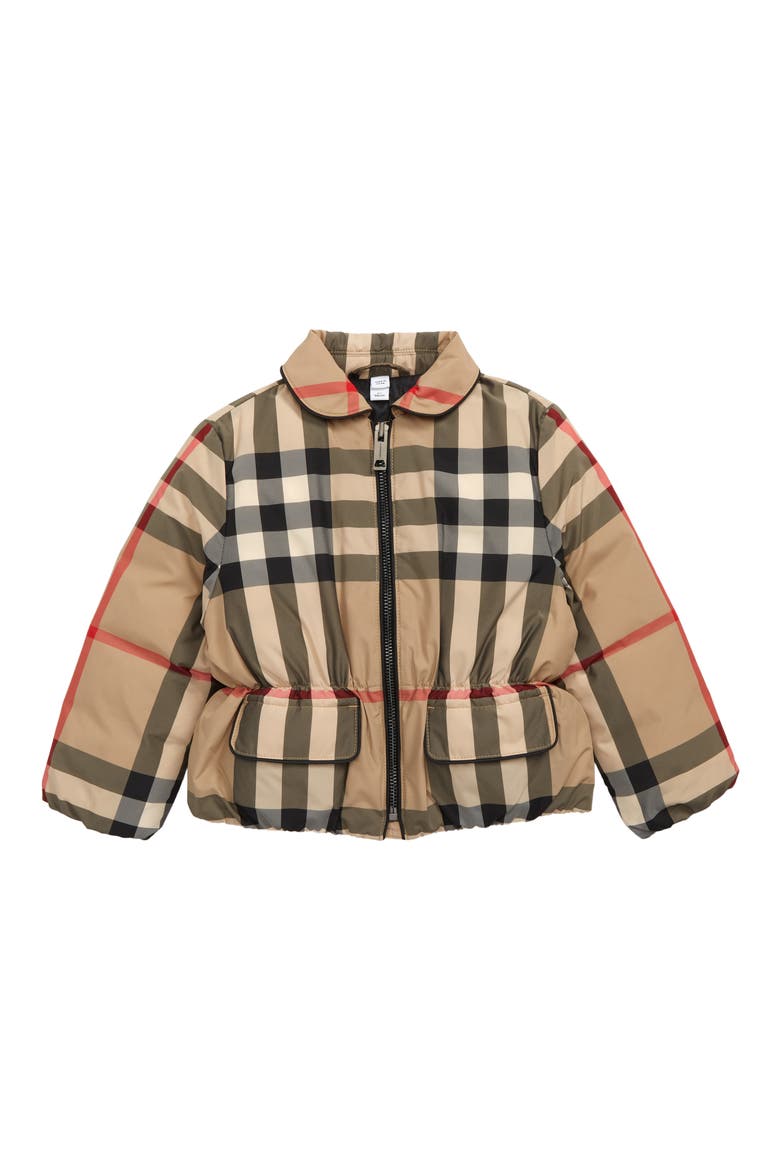 Mollie Check Down Jacket, Main, color, ARCHIVE BEIGE IP CHK