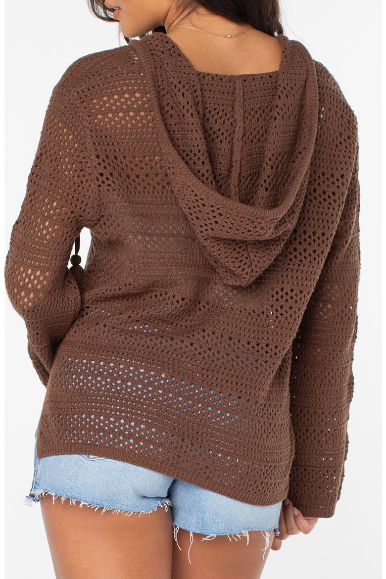 Hippie Love Open Stitch Hoodie, Alternate, color, TIRAMISU SOL