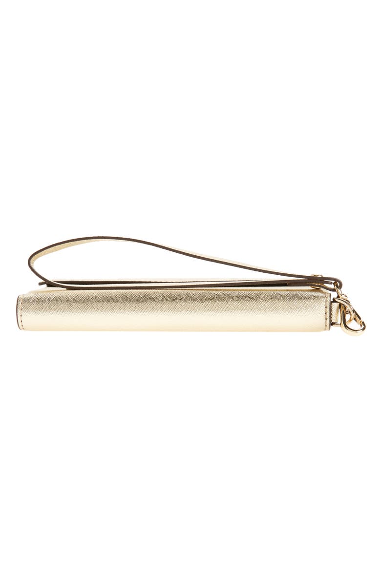 iPhone 7/8 & 7/8 Plus leather wristlet, Alternate, color, GOLD