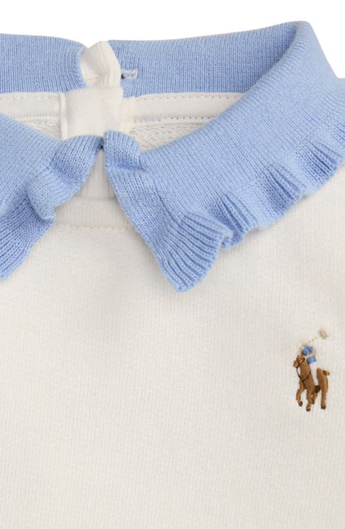 Shop Ralph Lauren Contrast Collar Sweatshirt & Pleated Skirt Set
