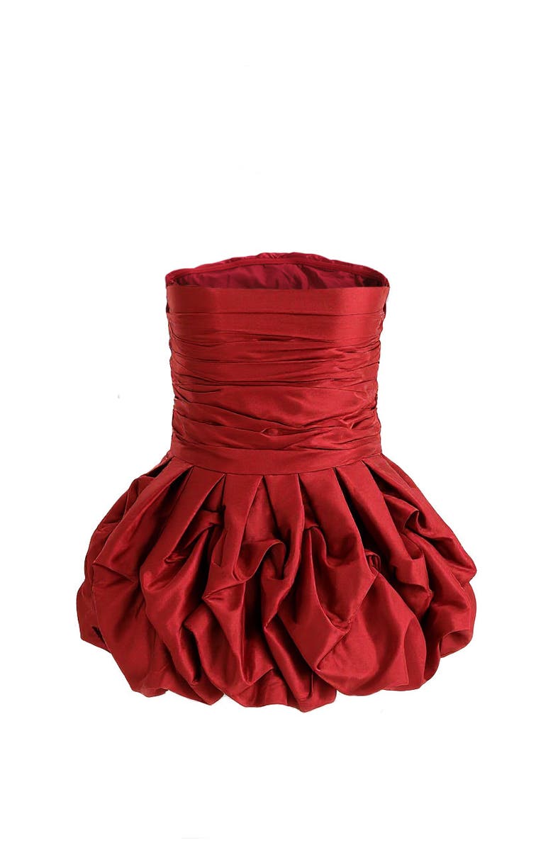 Tulleen Dramatic Flare Dress, Alternate, color, Burgundy