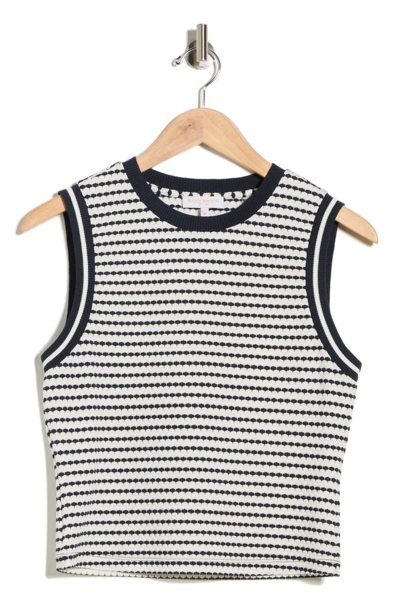 Florence Stripe Tank, Main, color, SPRING NAVY PUCKER