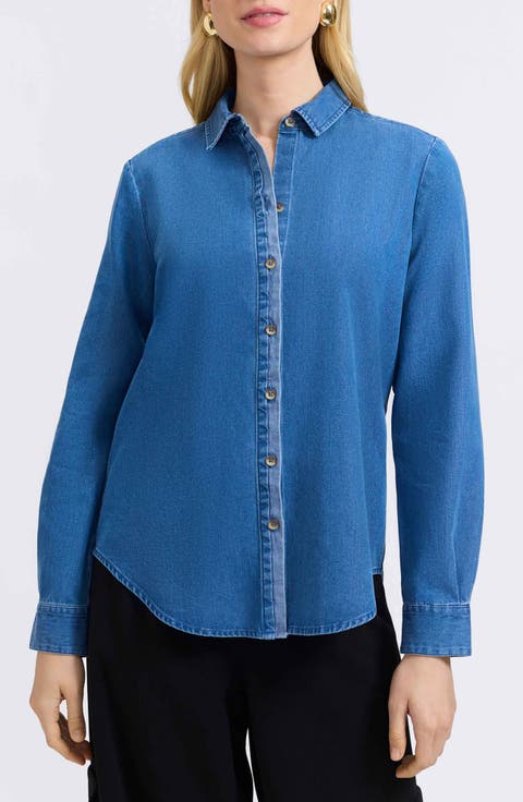 Charlie Denim Button-Up Shirt