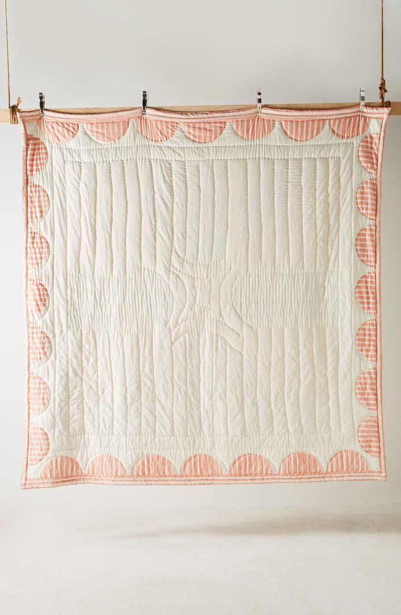 Anthropologie Home Anthropologie Stripe Geo Quilt, Alternate, color, 