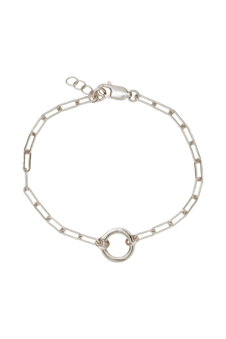 Jude Charm Bracelet with Link Lock, Main, color, Silver