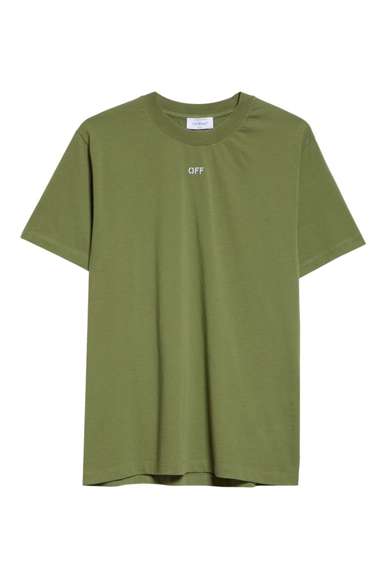 Stitch Arr Slim Embroidered T-Shirt, Alternate, color, FOUR LEAF CLOVER