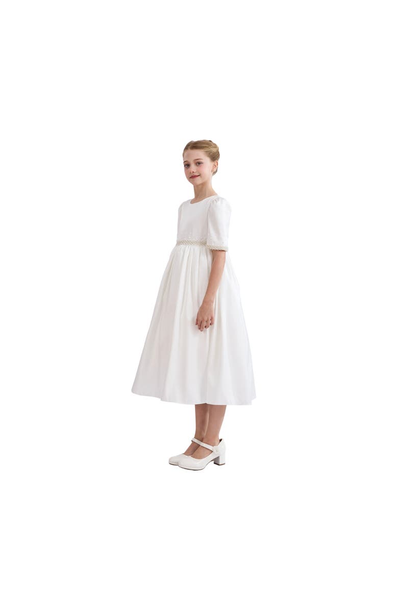 Tulleen Vasonette Pearl-Embellished Dress, Alternate, color, White