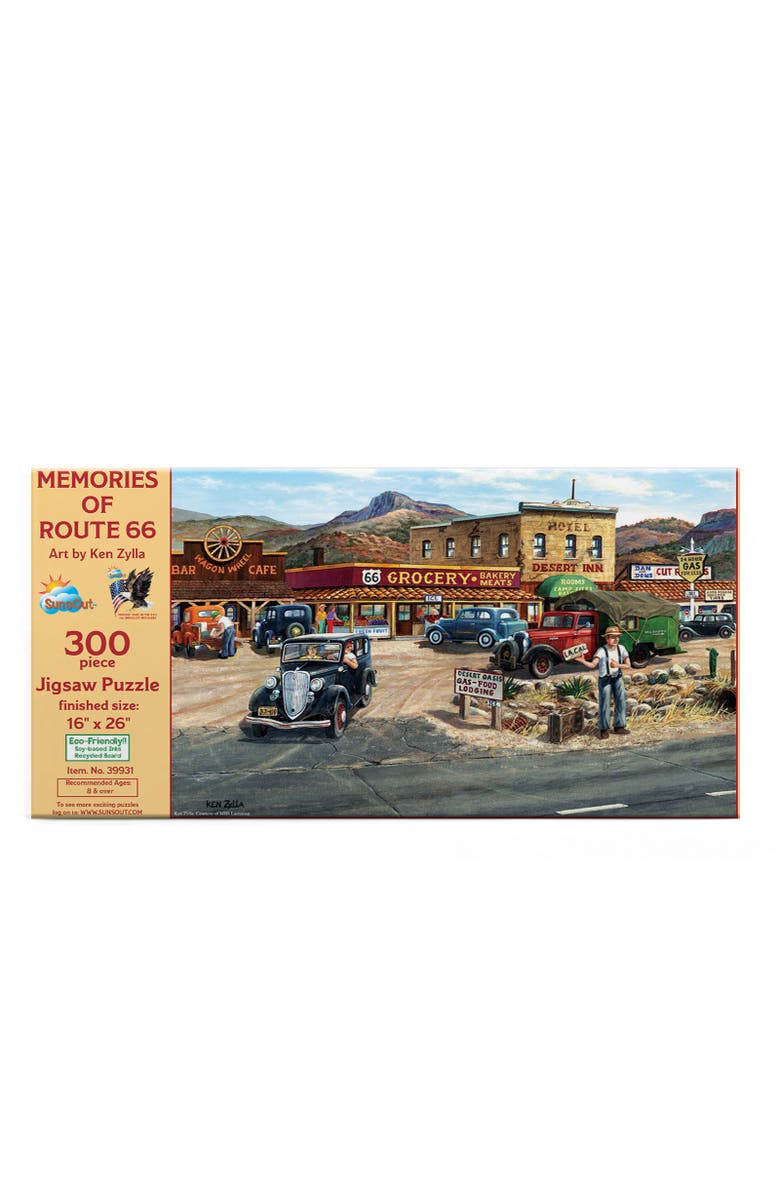 Sunsout Memories of Route 66 300 piece Jigsaw Puzzle for Adults, Alternate, color, Multicolor