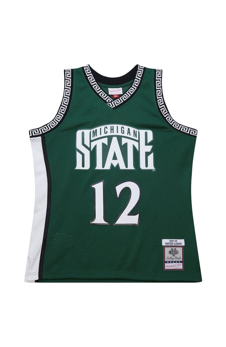 Mitchell & Ness Men's Mitchell & Ness Mateen Cleaves Green Michigan State Spartans 1999/00 Swingman Jersey, Alternate, color, Green
