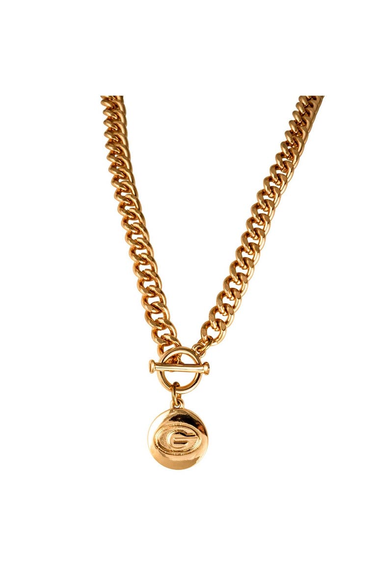 Georgia Bulldogs Ramsey Gold Necklace, Main, color, Gold