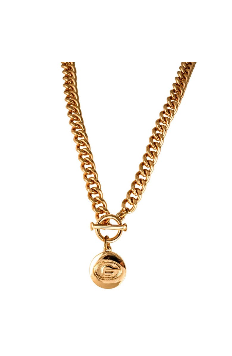 EMERSON STREET Georgia Bulldogs Ramsey Gold Necklace, Main, color, Gold