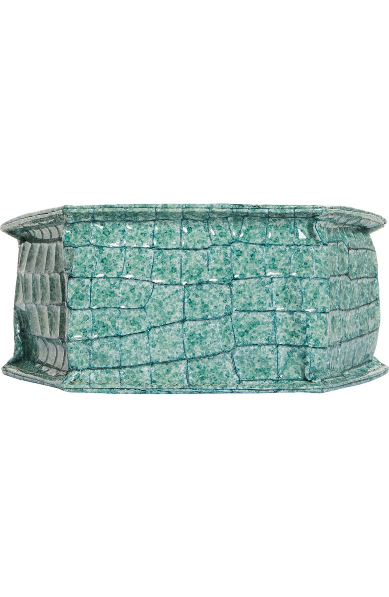 Anima Iris Zuri Croc Embossed Leather Top Handle Bag, Alternate, color,