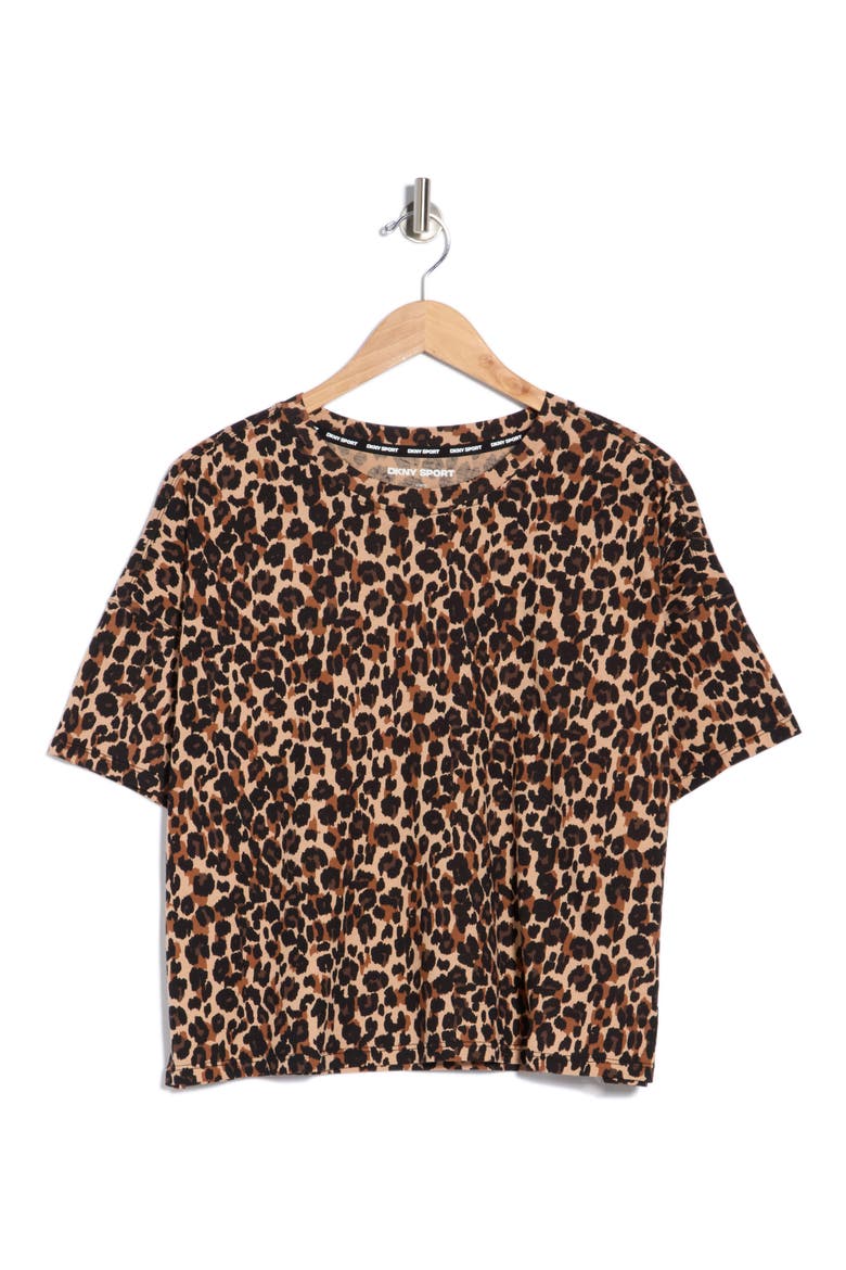 Leopard Print T-Shirt, Main, color, LEOPRD CAR