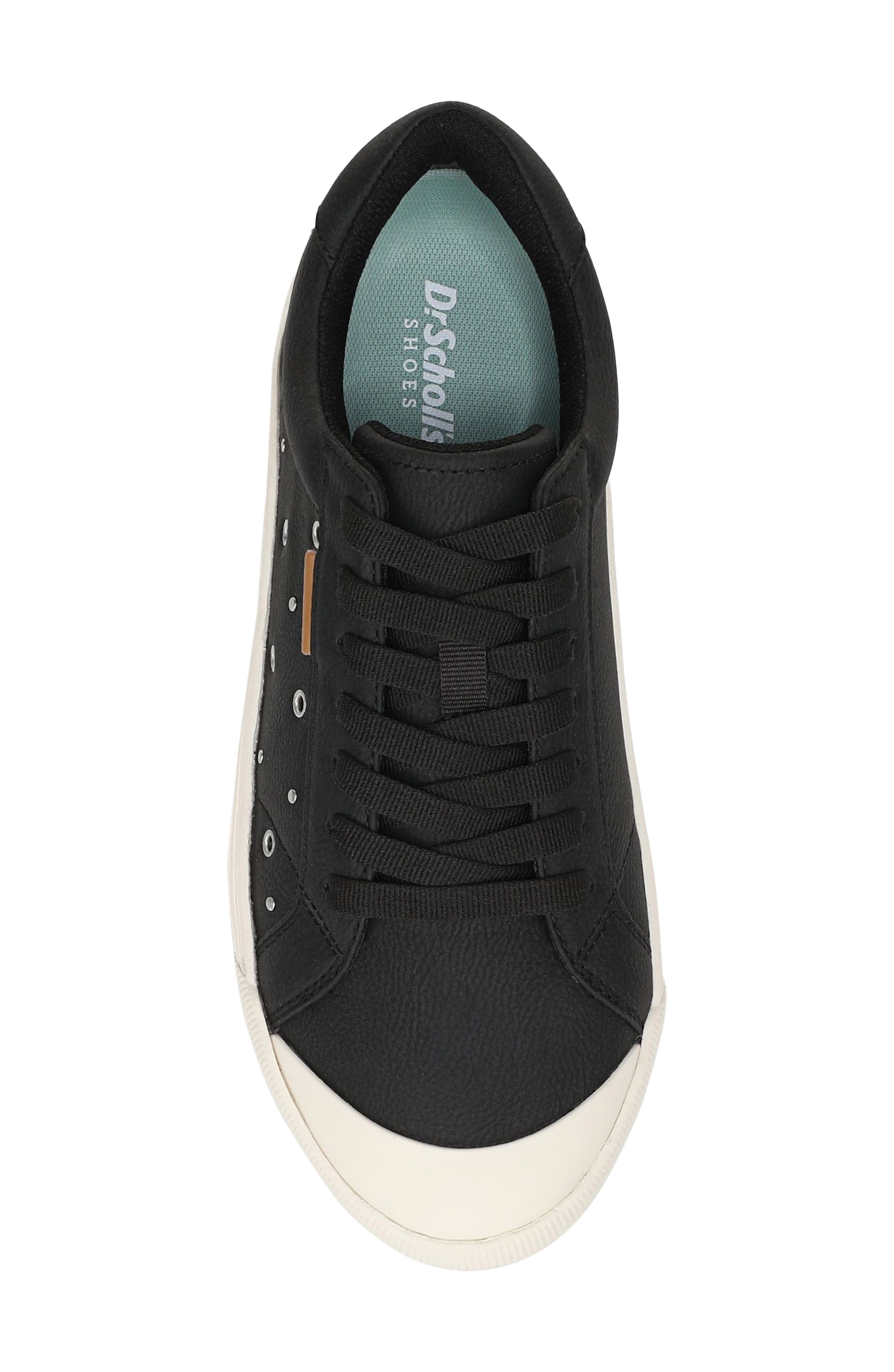 Timeoff Stud Faux Leather Sneaker, Alternate, color, DUSTY BLACK STUD FAUX LEATHER
