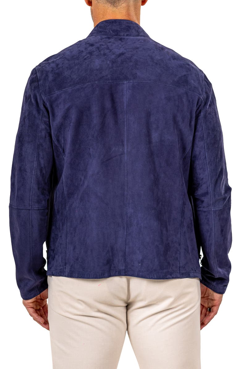 Maceoo Suede Jacket, Alternate, color, Blue