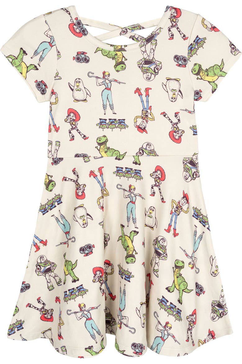 Toy Story 2-Pack Skater Dresses, Alternate, color, Lilac Cream