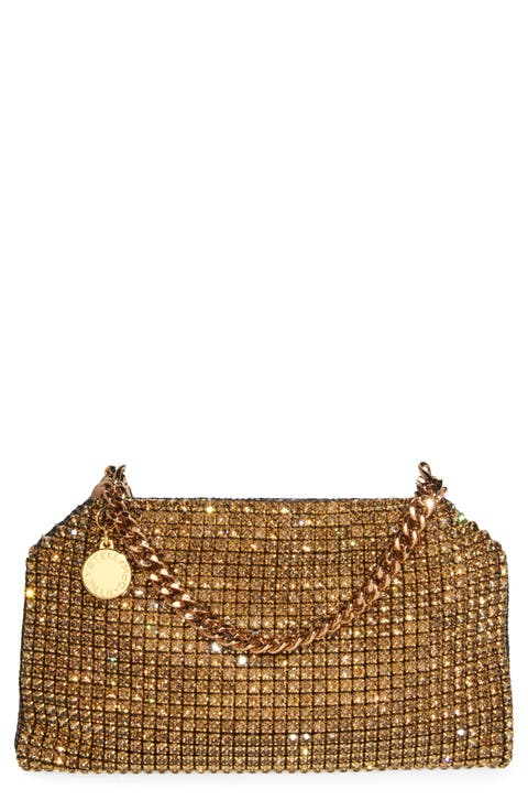 Small Falabella Crystal Mesh East/West Crossbody Bag