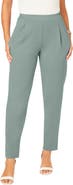 Jessica London Stretch Knit Crepe Straight Leg Pants