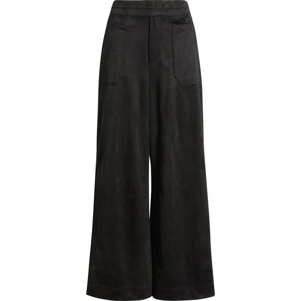 Wit & Wisdom Skyrise Patch Pocket Wide Leg Pants In Black