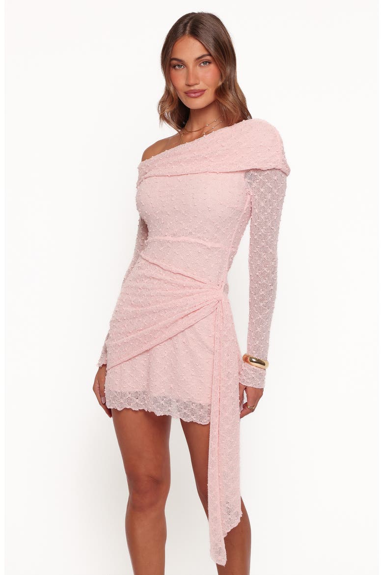 Enyd Off the Shoulder Minidress, Alternate, color, PINK