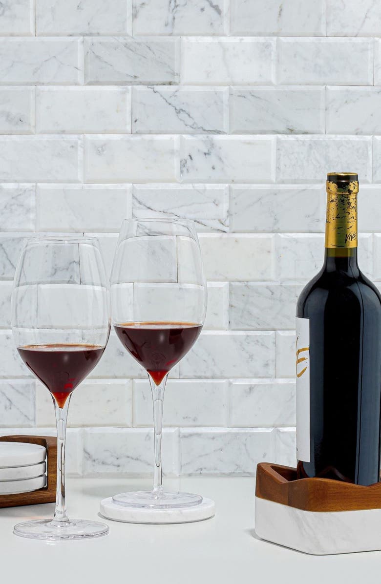 Nambé Chevron Wine Coaster, Alternate, color, 