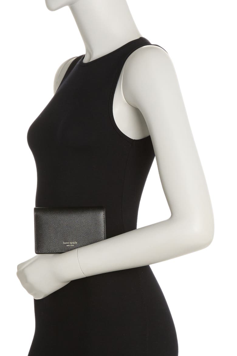 margaux small key ring wallet, Alternate, color, BLACK
