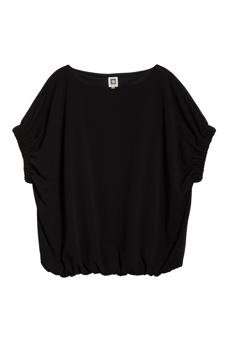 Elastic Cuff Dolman Sleeve T-Shirt, Alternate, color, ANNE BLACK