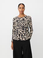 Masai Copenhagen Badisna Long Sleeve Animal Print Blouse