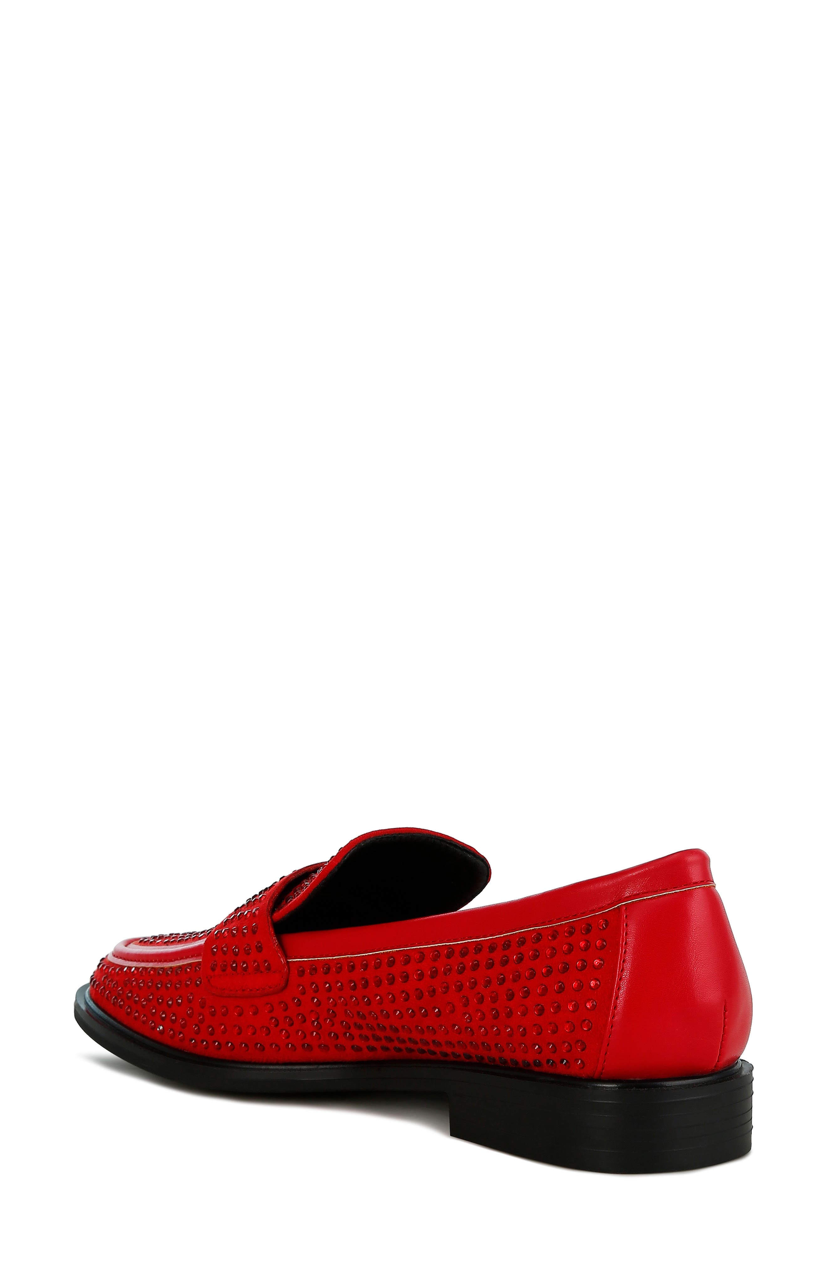 Hobbs Studded Loafer, Alternate, color, RED