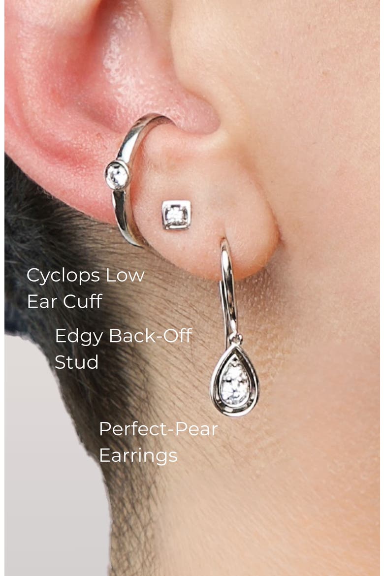 Perfect-Pear Earrings, Alternate, color, Silver