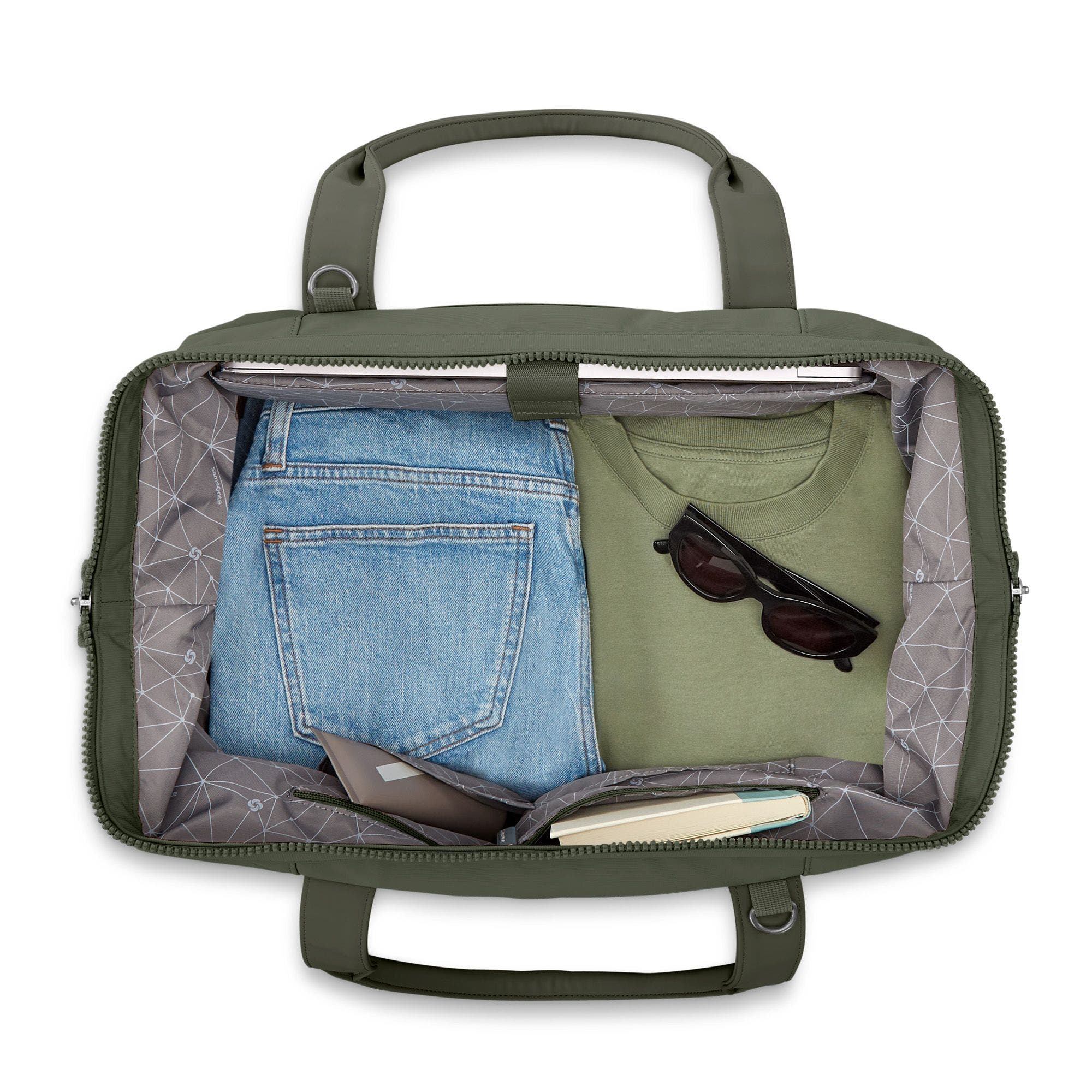 Better Than Basic Drop Bottom Weekender Duffle Bag, Alternate, color, Olive