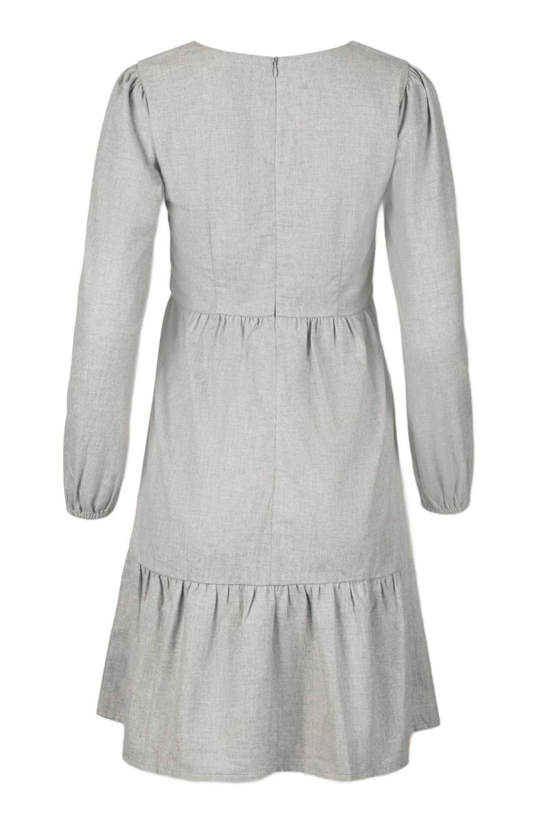 Hope & Henry Women's Organic Tiered Flannel Dress, Alternate, color, 