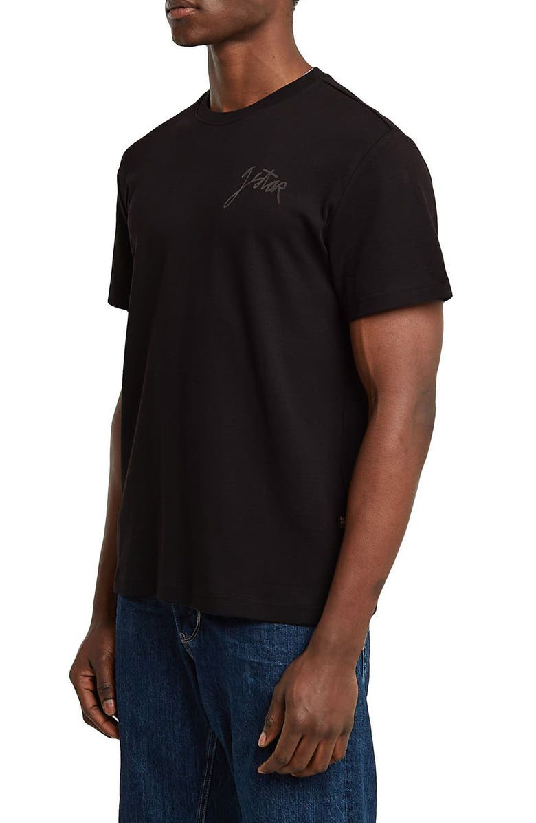 G-STAR Script Organic Cotton Graphic T-Shirt, Alternate, color, Dark Black