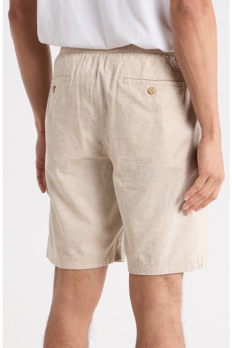 Riviera Short Linen Blend Shorts, Alternate, color, NATURAL