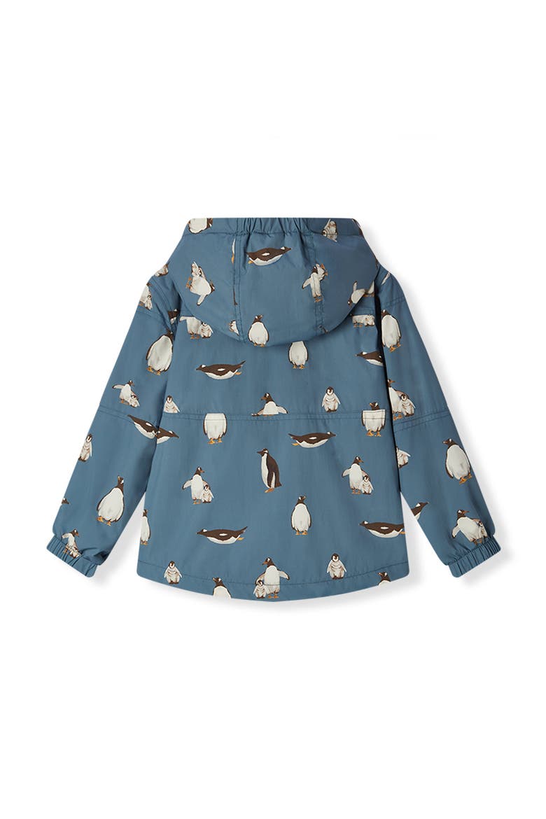 Hooded Windbreaker Jacket, Alternate, color, Penguin