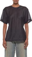 Helmut Lang Sheer Tie Waist T-Shirt