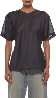 Helmut Lang Sheer Tie Waist T-Shirt