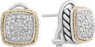 EFFY Two-Tone Diamond Stud Earrings