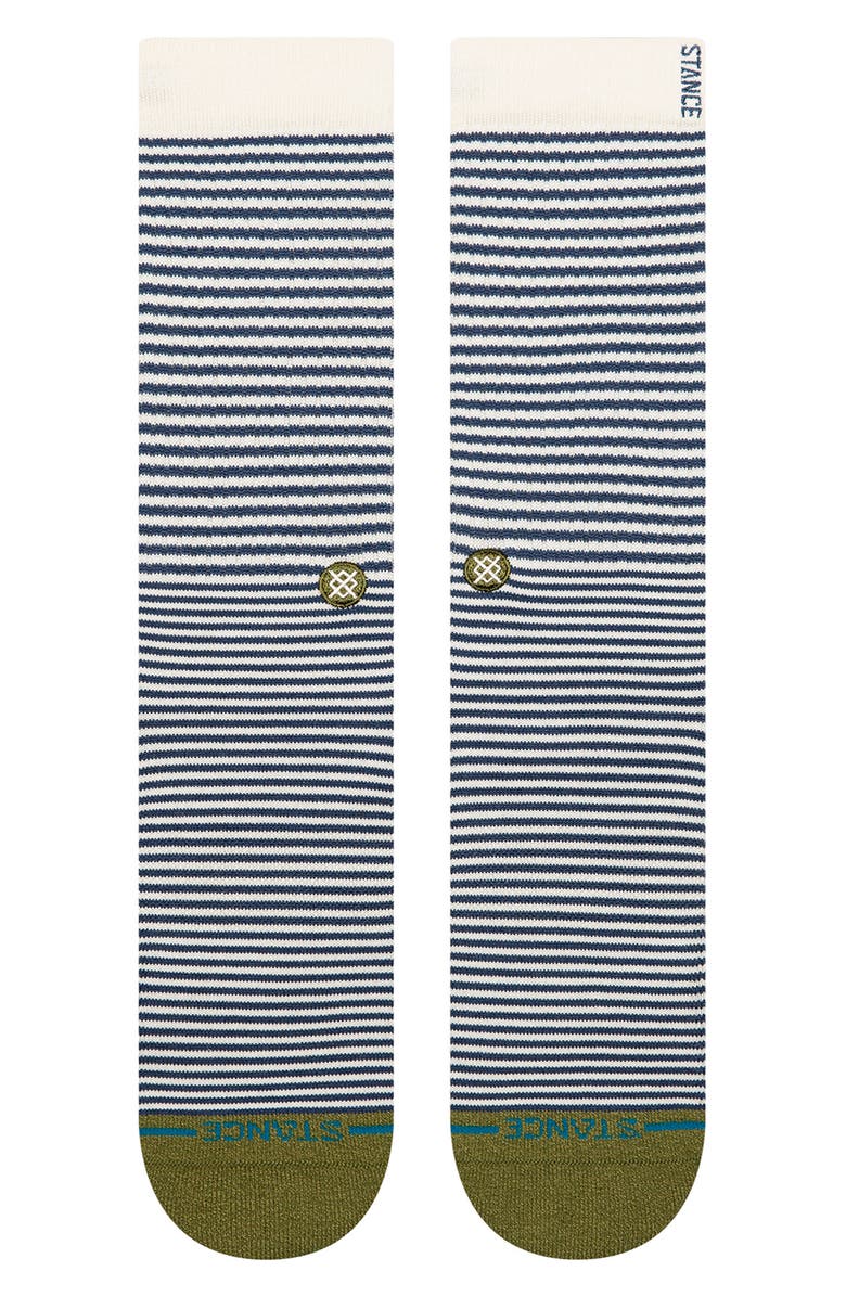 Stance Mini Bar Crew Socks, Alternate, color, Olive