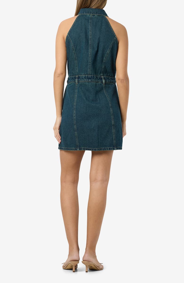 Noisy may Lardie Denim Shirtdress, Alternate, color, Dark Blue Denim