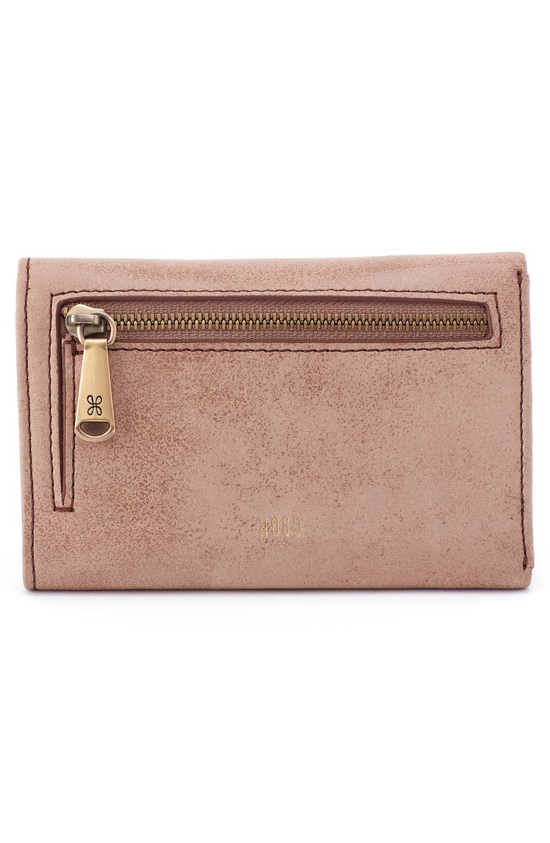 HOBO Jill Leather Trifold Wallet, Alternate, color, Hazel