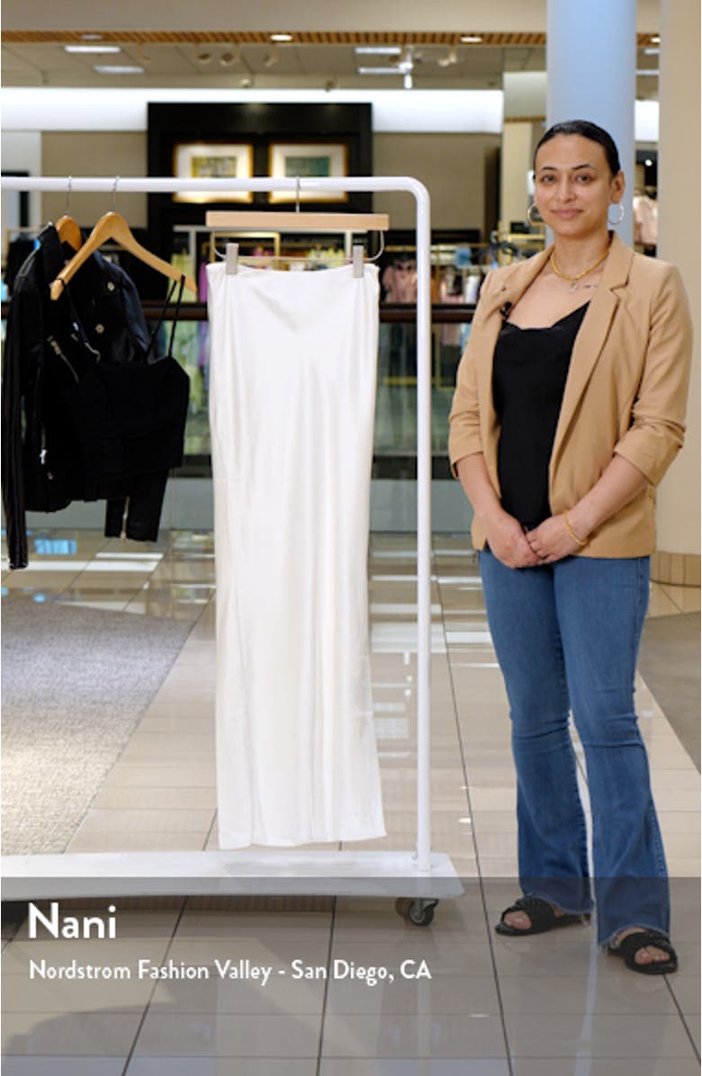 Sydel Bias Cut Satin Maxi Skirt, sales video thumbnail