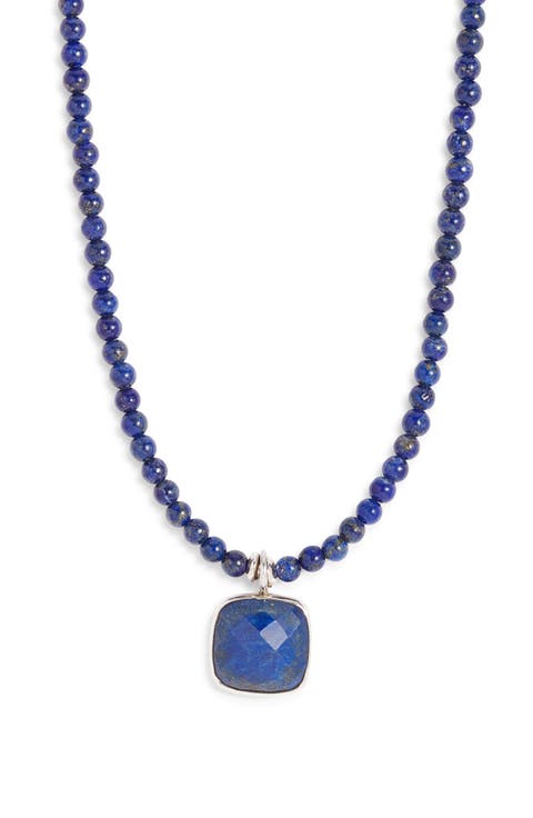 Men's Lapis Lazuli Pendant Necklace