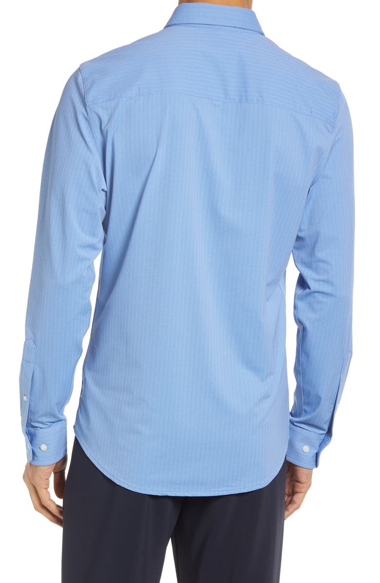 Rhone Commuter Herringbone Button-Up Shirt, Alternate, color, 