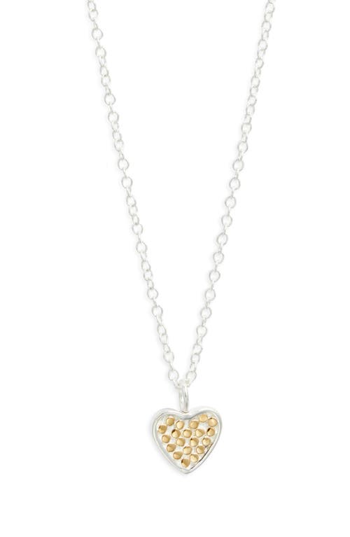 Anna Beck Small Classic Heart Reversible Pendant Necklace in Gold  product