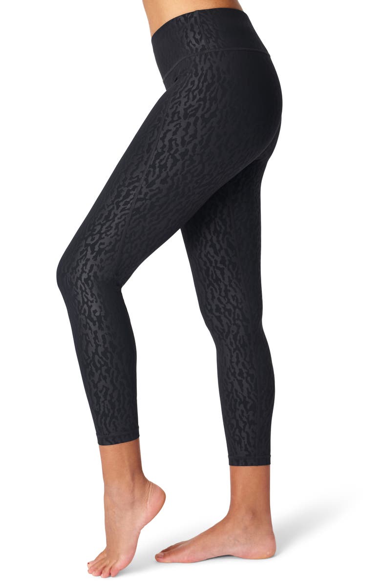 Sweaty Betty All Day High Waist Embossed Leggings, Main, color, 