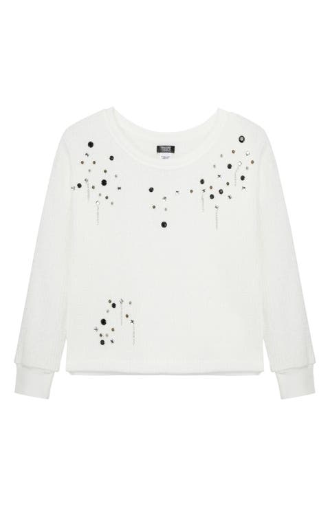 Kids' Embellished Sweater (Big Kid)