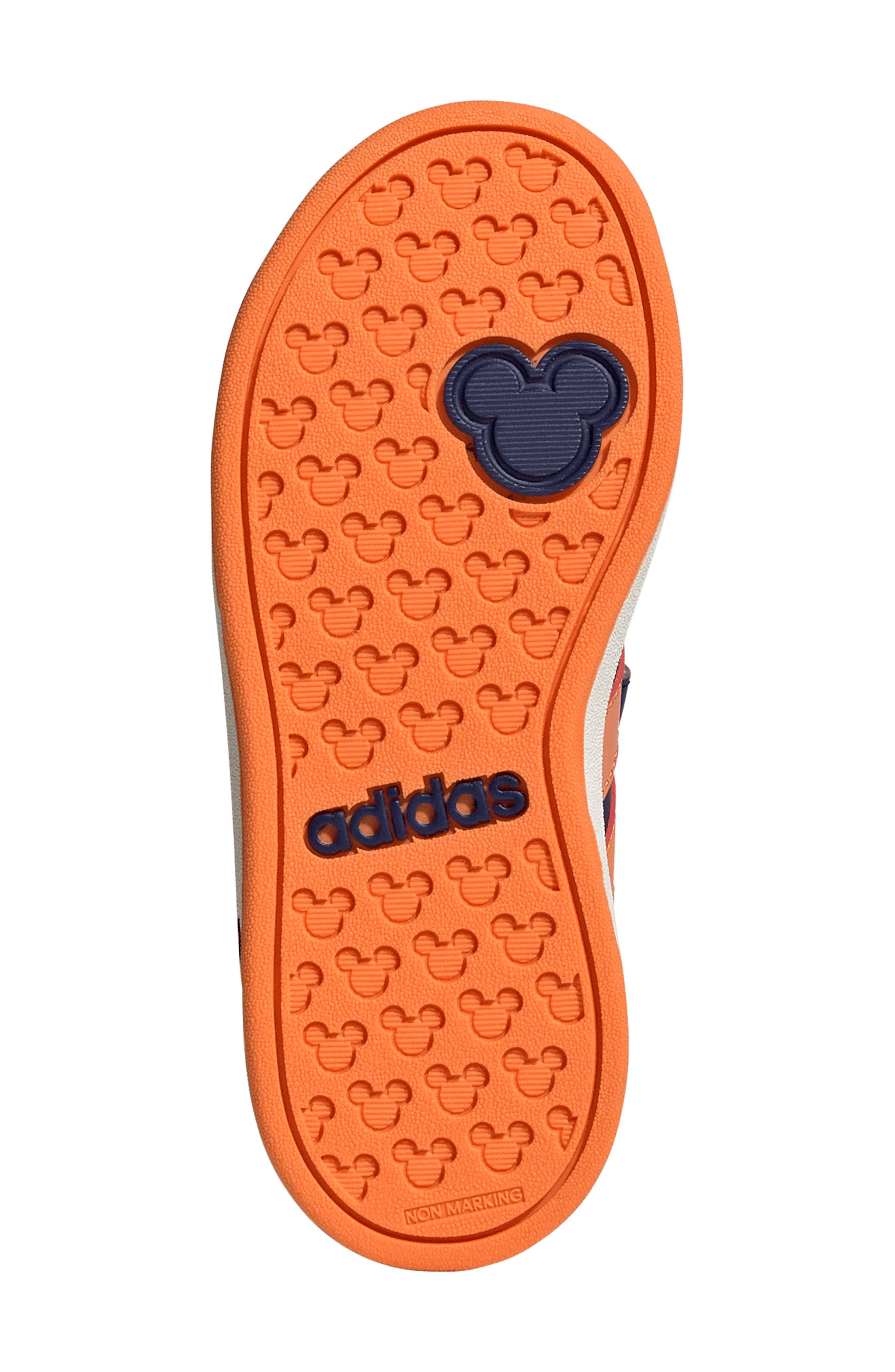 adidas x Marvel Kids' Grand Court Sneaker, Alternate, color, Dark Blue/ Tangerine/ Orange
