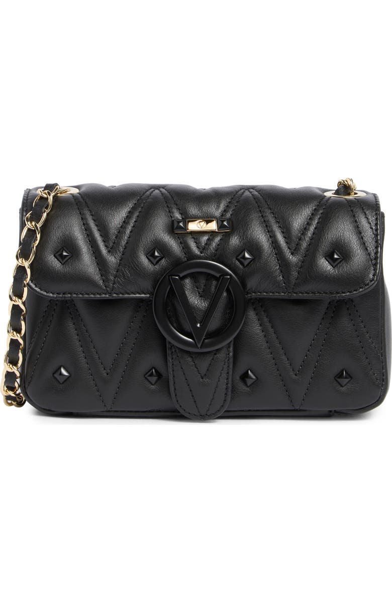 VALENTINO BY MARIO VALENTINO Poisson Diamond Stud Leather Shoulder Strap, Main, color,