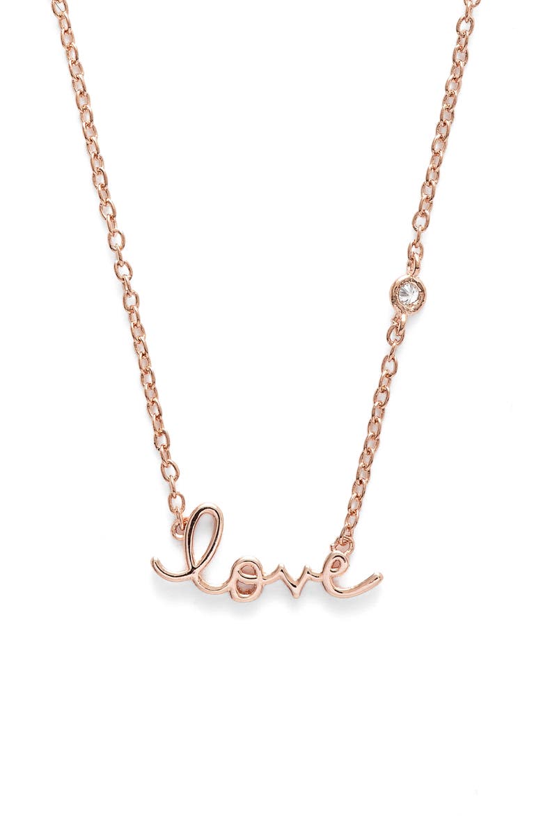 Syd by Sydney Evan Love Necklace, Main, color, 
